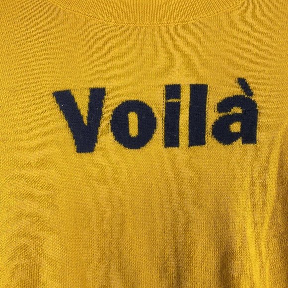 ⚠️SOLD⚠️Court Rowe Yellow Voila Fine Gauge Sweater - Picture 5 of 8